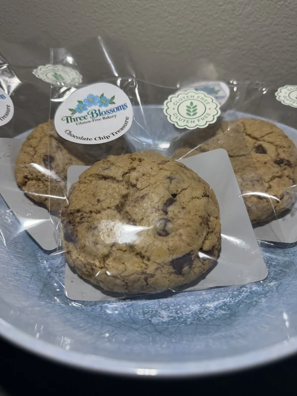 Chocolate Chip Treasure cookies from Three Blossoms Bakery